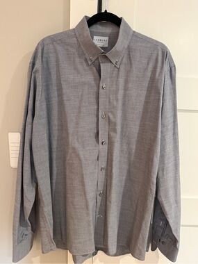 Ledbury Men's Gray Button-Down Dress Shirt